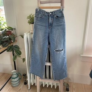 *new* oak & fort wide leg denim
